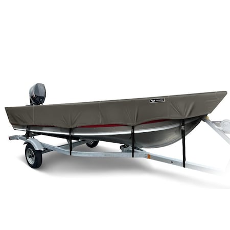 Eevelle Windstorm Boat Cover V HULL FISHING Outboard Motor w/Outboard 20' 6in. L 98in. W Charcoal WSVFW2098B-CHL